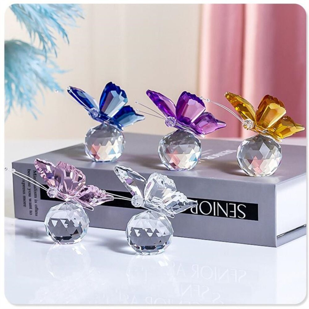 Crystal Butterfly with Ball Fi - đánh giá và giá Paper Weight Crystal