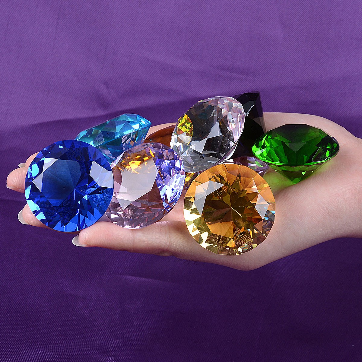 1pcs Crystal Diamond Shaped Pa - đánh giá và giá Paper Weight Crystal