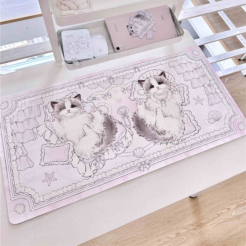 Leather Table Mat Ragdoll Cat  - đánh giá và giá Leather Desk Pad