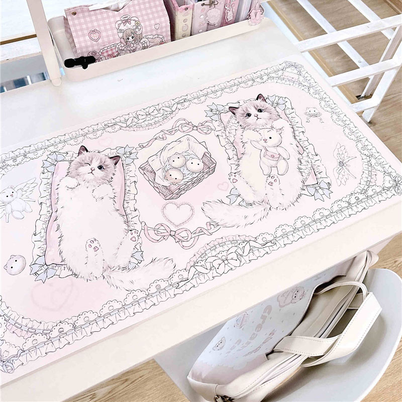 Leather Table Mat Ragdoll Cat  - đánh giá và giá Leather Desk Pad